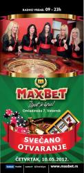 SveÄano otvaranje MaxBet sportske kladionice, slot kluba i Max caffe-a u Veterniku